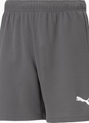 Шорти puma teamrise short jr сірий діти 164 см