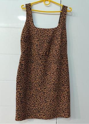 Платье, платье леопардовый принт h&amp;m. состояние идеально.