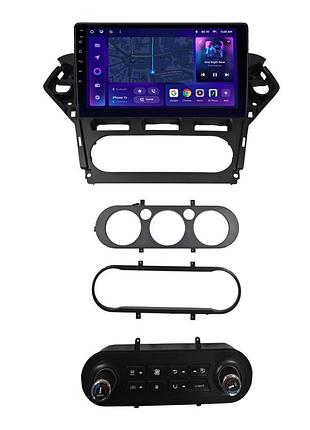 Штатна магнітола ams moss m2 4+32 gb ford mondeo 4 2010-2014 full set at ac black with buttons 10"