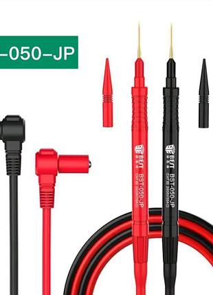 Профессиональные щупы для мультиметра тестера best bst-050-jp, 20а измерительные, силиконовые, с термостойкими
проводами і позолоченими наконечниками