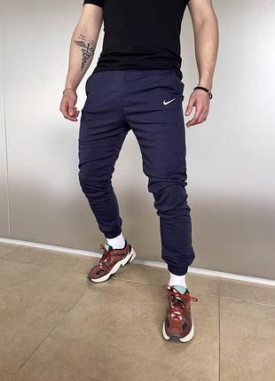 Штани спортивні чоловічі сині nike найк весняні літні