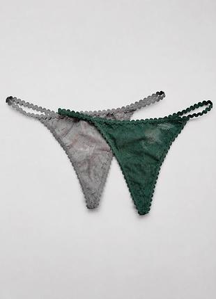 Комплект із 2 трусиків aerie american eagle (розмір s)
