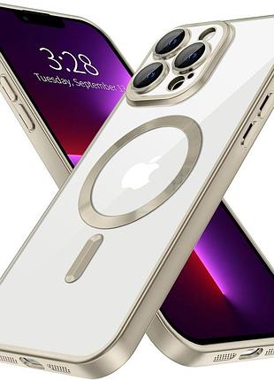 Чохол fiji chrome для apple iphone 15 pro max з magsafe та захистом камер матовий natural titanium