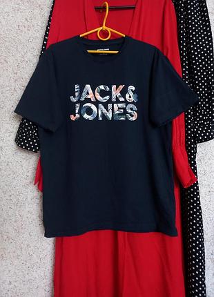 Футболка jacks&amp;jones  котон напис принт