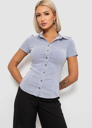 Сорочка класична в смужку, колір сіро-білий, 230r668