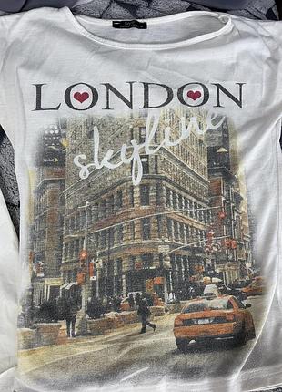 Лот літніх речей s-m / кроп-топ з пальмами esmara, футболка london, майка