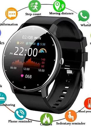 Смарт-часы amoled новые пульс, сон, android ios