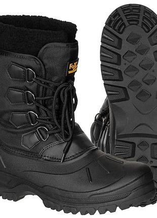 Зимние термо сапоги fox outdoor thermo boots черные/ тактические водонепроницаемые теплые мужские ботинки
