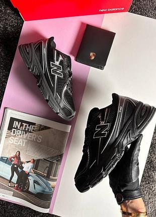 Женские кроссовки new balance 740 black white