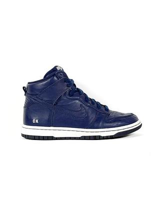 Женские кожаные винтажные синие кроссовки в идеале nike dunk high 39-25см