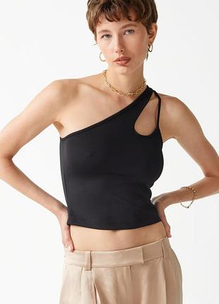 Майка & other stories fitted one-shoulder top cos / м