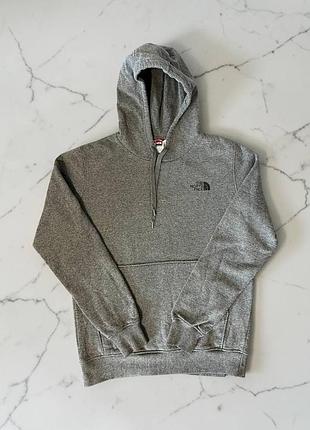 Сіре худі the north face drew peak big logo кофта тнф свитшот с капюшоном оригинал m