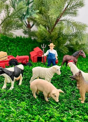 Набор фигурок safari ltd ферма в тубусе, "домашние животные", 682604