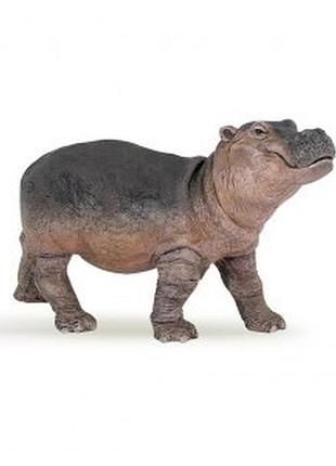Фігурка papo бегемот малюк, 9х3х6 см, "дикі тварини", 50052