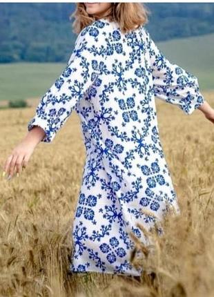 Платье хлопковое h&amp;m свободное а силуэта