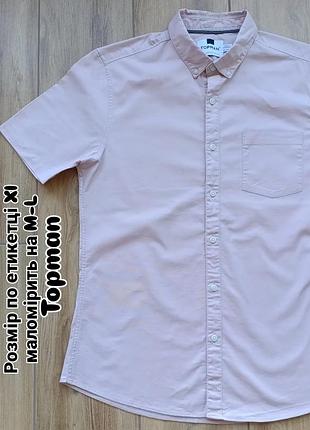 Мужская рубашка на короткий рукав фирмы topman