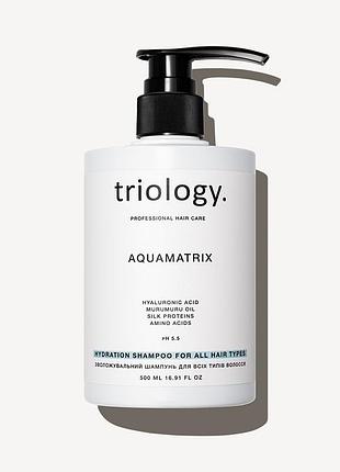 Зволожувальний шампунь для всіх типів волосся aquamatrix triology