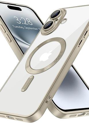 Чехол fiji chrome для apple iphone 17 с magsafe и защитой камер матовый natural titanium