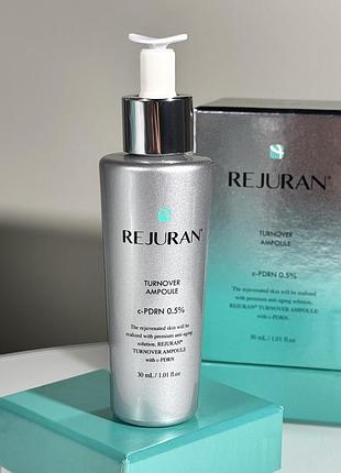 Сыворотка для омоложения кожи лица rejuran turnover ampoule c-pdrn 0.5% renewing serum 30 ml