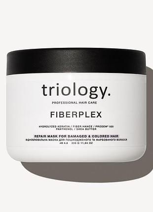 Відновлювальна маска для пошкодженого та фарбованого волосся fiberplex triology