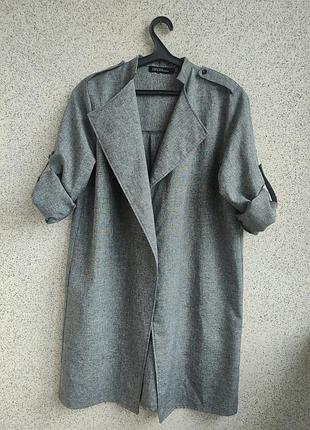 Кардиган тренч кофта zanzea сірого кольору розмір xl/xxl 8