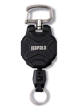 Ретривер с карабином rapala rcd retractable lanyard medium (rcdrl5bk)