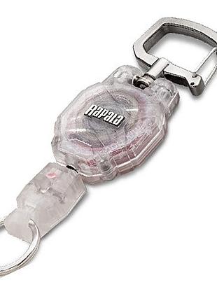 Ретривер с карабином rapala rcd retractable lanyard small clear (rcdrl3cl)