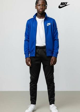Оригінальна дитяча олімпійка nike на зріст 146 158 спортивна кофта найк на змійці з лампасами зипка підліткова майстерка дитяче худі а1