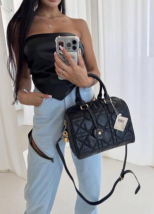 Сумка жіноча чорна dior groove bag