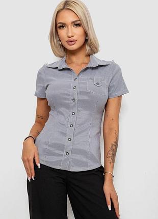 Сорочка класична в смужку, колір сірий, 230r668-1