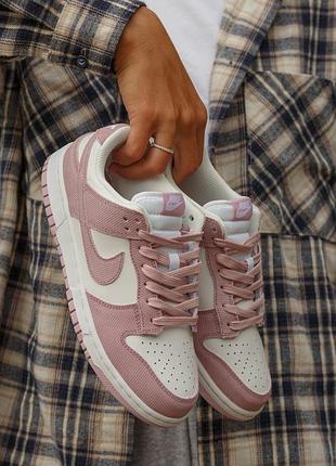 Кроссовки найк nike sb dunk low pink corduroy