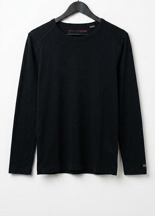 👕 мужской лонгслив esprit essentials | deep black | размер s-m 3