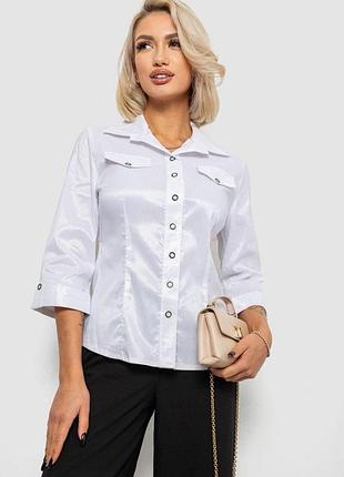 Сорочка класична в смужку, колір білий, 230r643-3