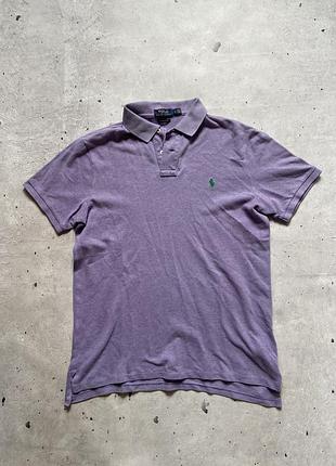 Фіолетова футболка-поло polo ralph lauren 3