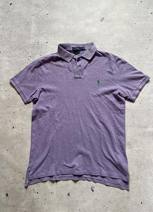 Фіолетова футболка-поло polo ralph lauren 2