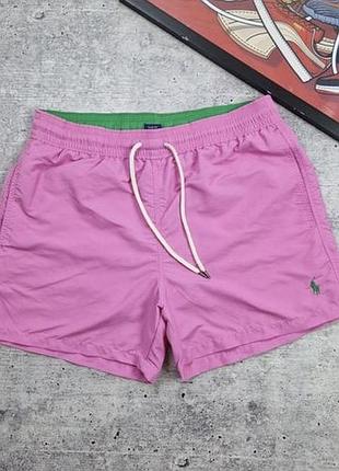 Ralph lauren (405) шорты летние пляжные 3xb = 3xl розовые