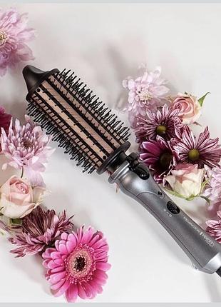 Щітка для волосся remington keratin protect з підігрівом для об'єму, формування, пружності та сушіння феном
