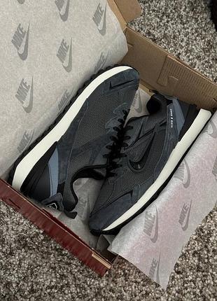 Nike waffle s grey black 8