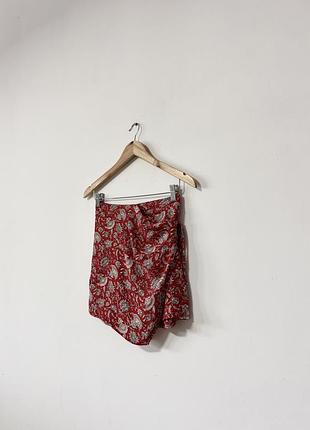 Юбка шорти з натуральної тканини zara🌿