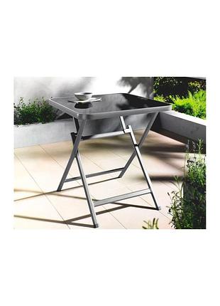 Раскладной алюминиевый стол livarno home 70 × 70 × 70