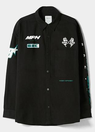 Чоловіча оверширт-куртка bershka motocross style
