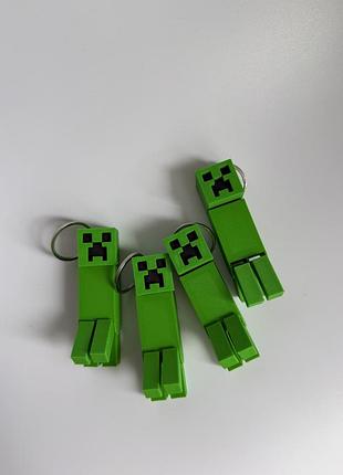 Брелок майнкрафт крепежник, minecraft