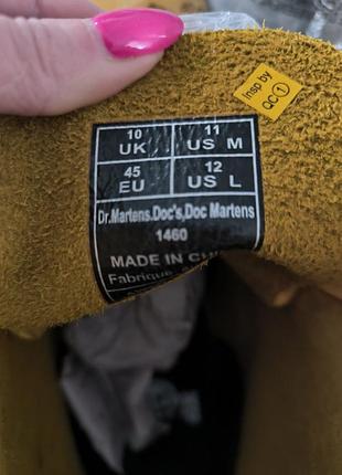 Ботинки dr. martens 1460 yellow 7