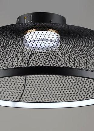 Люстра світлодіодна в стилі лофт valeso b yh1348/70w bk+gd