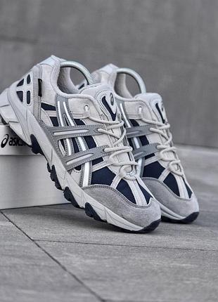 Зимние мужские кроссовки asics gel-sonoma серые кордура замша, термо кроссовки асикс гель сонома с влагозащитой