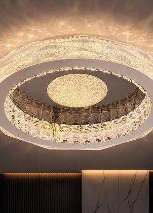 Люстра потолочная valeso s1001-500c dark chrome+cr, хром, led 114w
