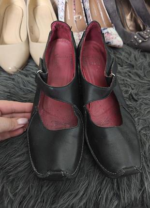 Clarks 8 кожаные туфли мери джейн