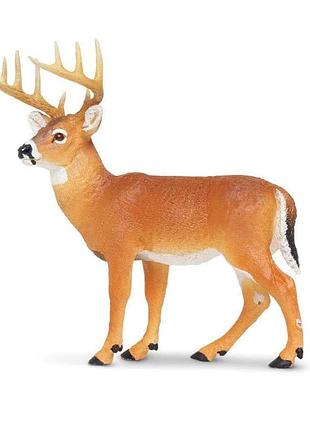 Фигурка safari ltd белохвостый олень самец, 12,70 см, реалистичная фигурка дикого животного, коллекционная игрушка