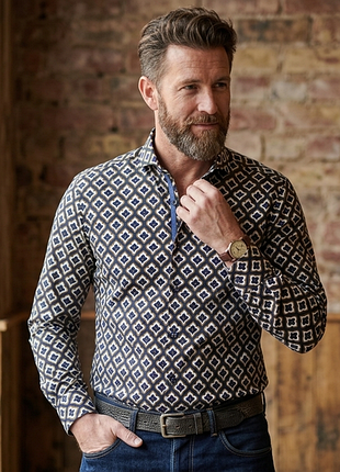 Сорочка\сорочка adriano sassi floral printed shirt