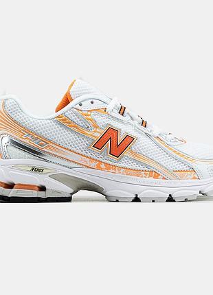 Чоловічі кросівки new balance 740 білі помаранчеві оригінальні